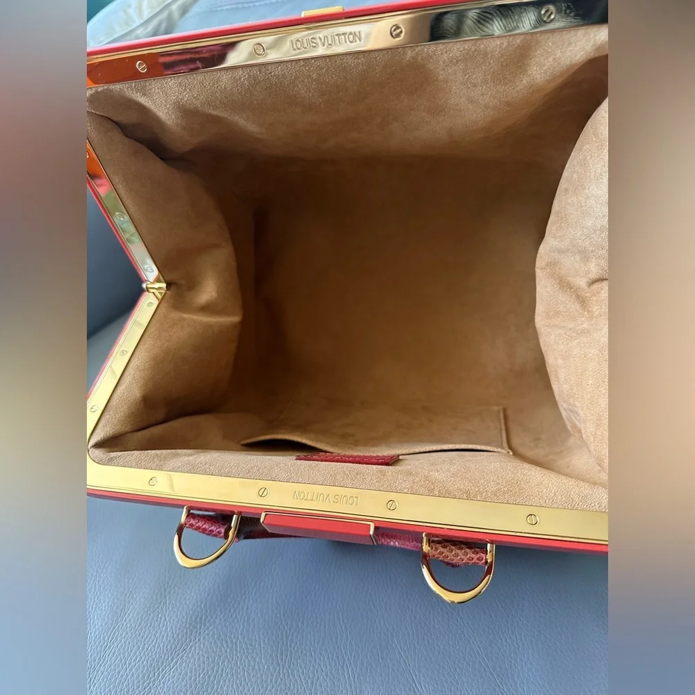 Louis Vuitton MONOGRAM WATERCOLOR FRAME SPEEDY with snakeskin trim - Picture 5 of 13